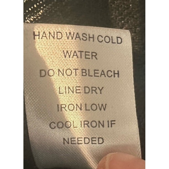 Impressions black lightweight‎ open knit short sleeve oversized top blouse sz M - Picture 4 of 5